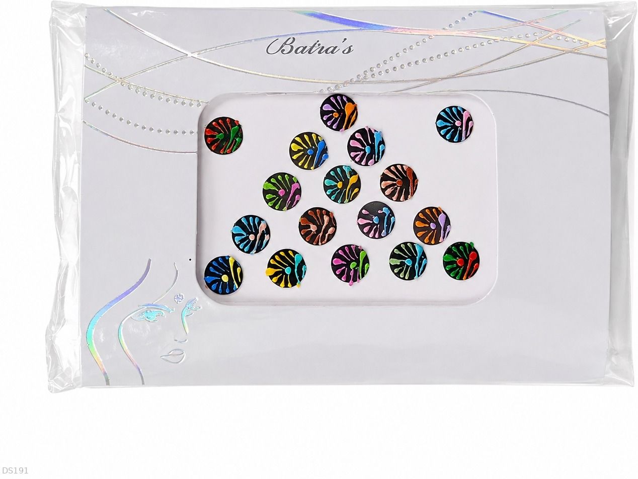 fine touch Floral Design Multicolor Bindi @349 Forehead Multicolor Bindis-picture-13