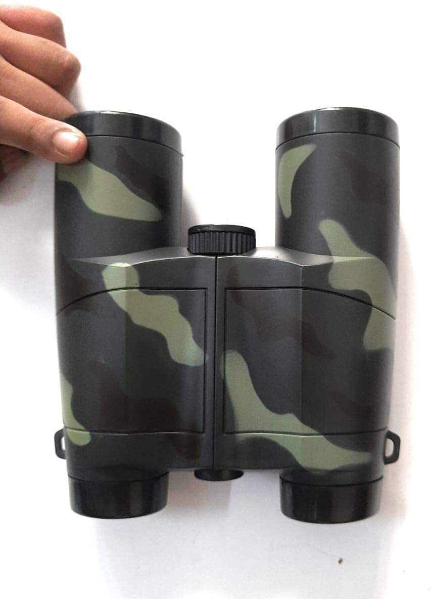 KidsCorner Binoculars Telescope Toy Military Color Spy Gear Bird Watching Travel Binoculars-image-1