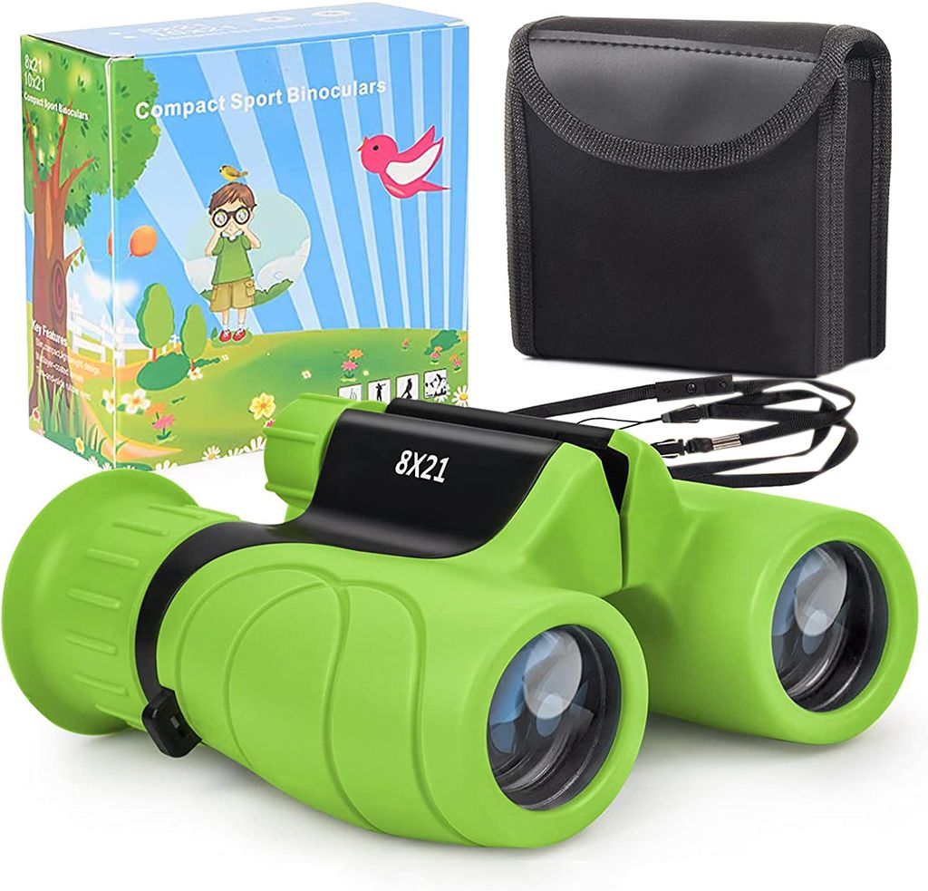 SERPLEX Kids Binoculars 8x21 High Resolution Outdoor Toy for Bird Watching and Hiking Binoculars-image-43