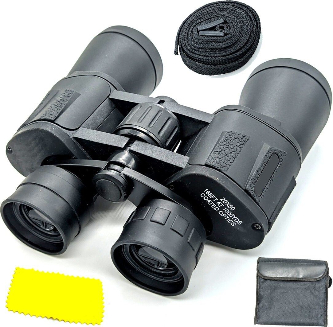 RDT Dual Focus Powerful Lens 20X Zoom Optics 20X50 Prism Binocular Monocular Telescope Professional Waterproof Outdoor Portable HD Binoculars 168FT AT/1000YDS Range XC Binoculars-image-39