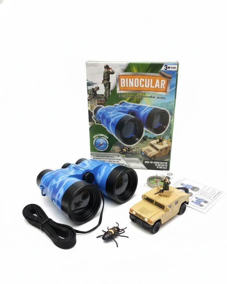 Gurtoy Kids Camouflage Toy Binoculars for Outdoor Adventure Binoculars-image-7