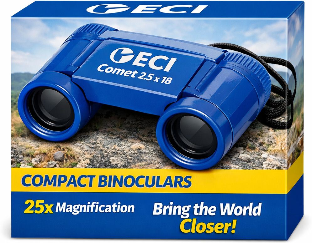 Eci Comet 2.5 × 18 Compact Blue Binocular – Lightwight Travel & Outdoor Viewing Binoculars-picture-51