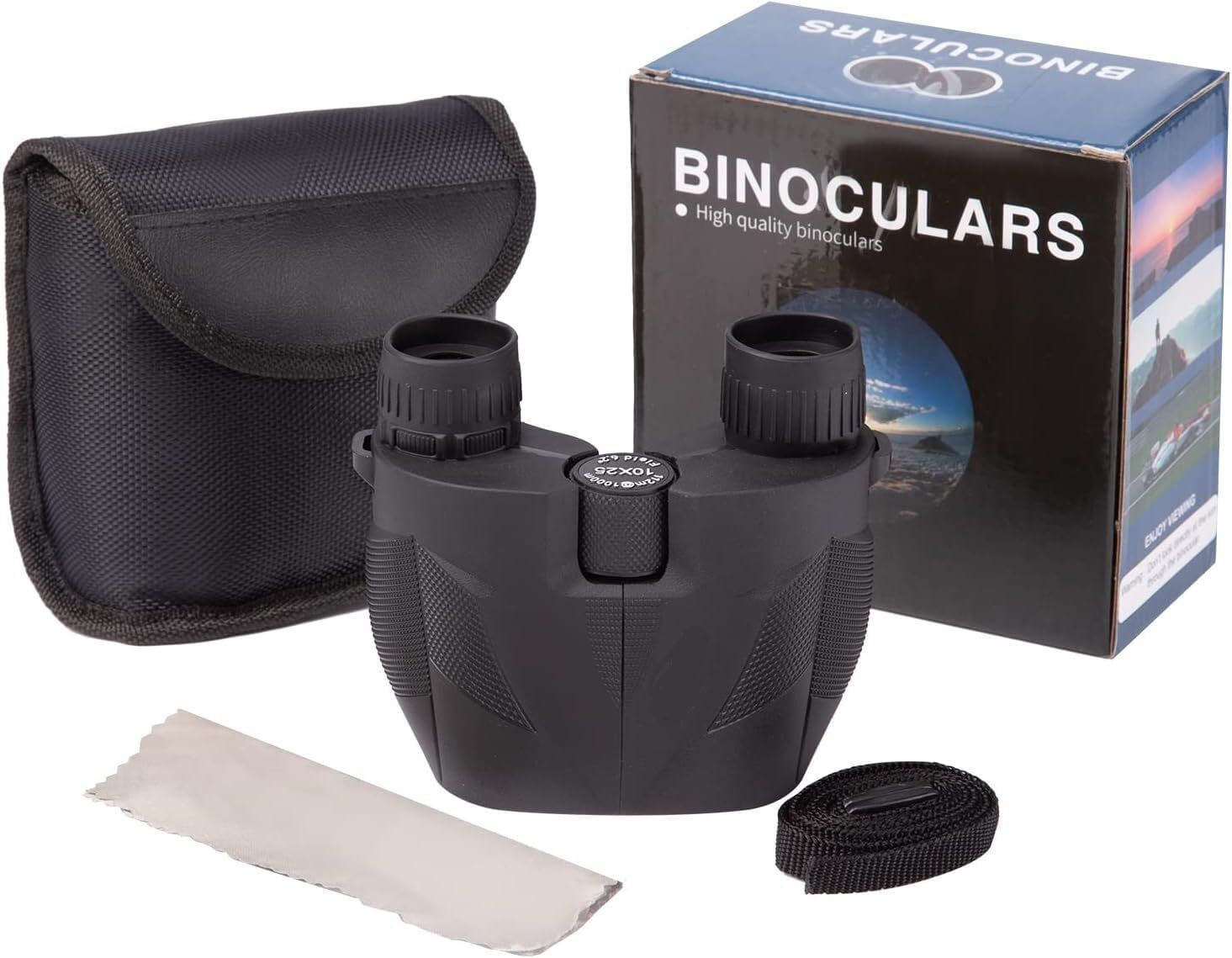 venimall Compact 10x25 Mini Binoculars Optics Compact and Portable Ideal for Outdoor Binoculars-image-25