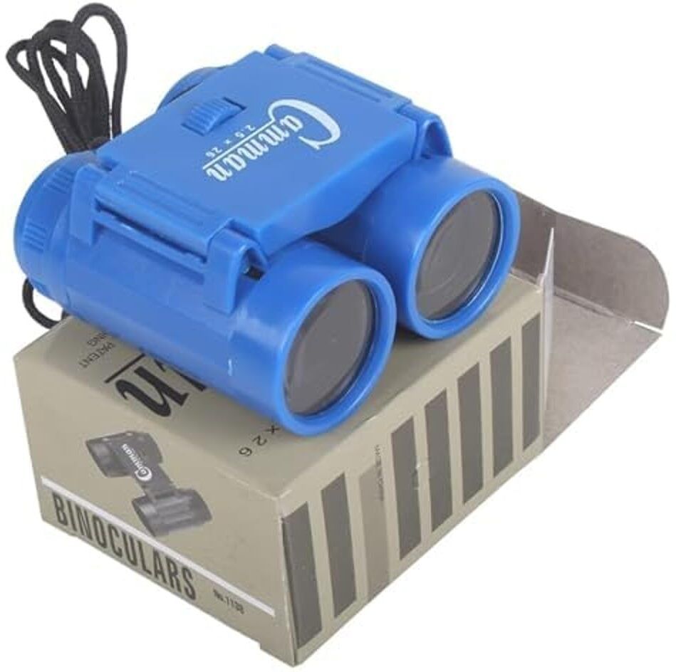 goshoppe enterprises mini binoculars toy with adjustable focus | compact folding binoculars