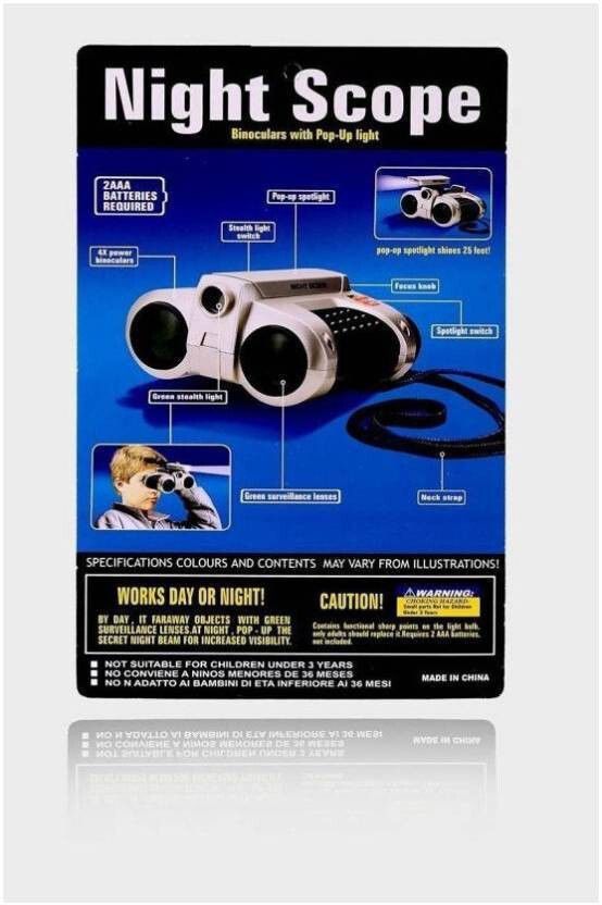 Aradhya Collection Night Scope Binoculars Spy Detection Role play Toy for Kids With POP UP light Binoculars-image-11