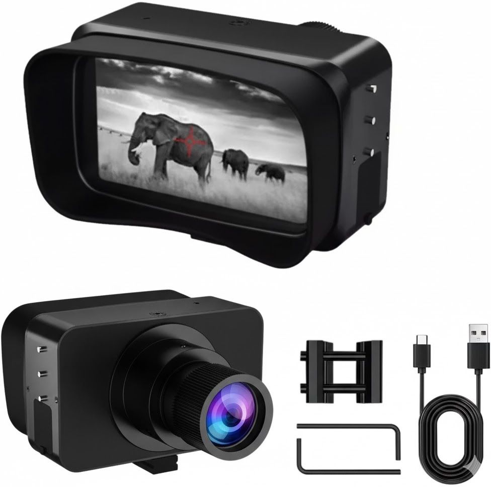 Tsuwezi 4k Digital Rechargeable Night Vision Binoculars Device, 5x Optical Zoom(black) Digital Binoculars-image-20