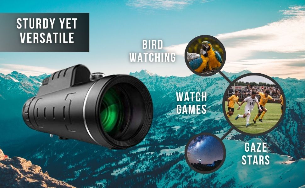 Voltegic Panda 40x60 Outdoor Optical Telescope for Hunting & Hiking Monocular-image-46