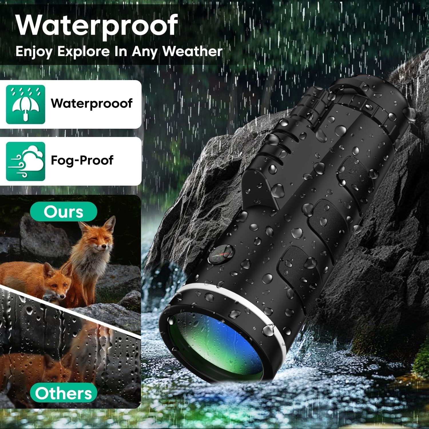 Voltegic Panda 40x60 Monocular Telescope for Safari, Trekking & Bird Watching Monocular-image-45