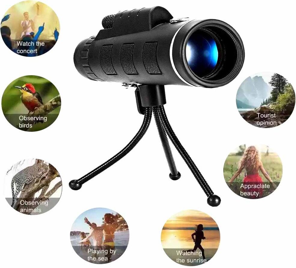 ZASW High Power Monocular Telescope HD Dual Focus Scope, Waterproof Compact Binocular Telescope-image-48