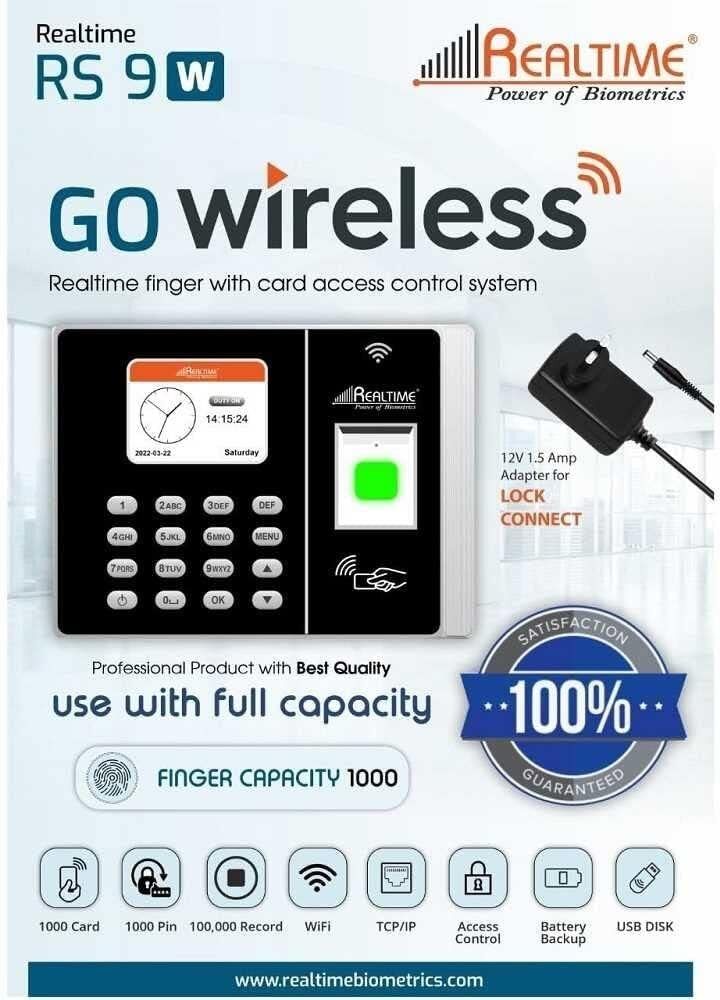 realtime RS 9W Fingerprint Scanner Attendance Machine with Access Control with Wifi Time & Attendance-picture-17