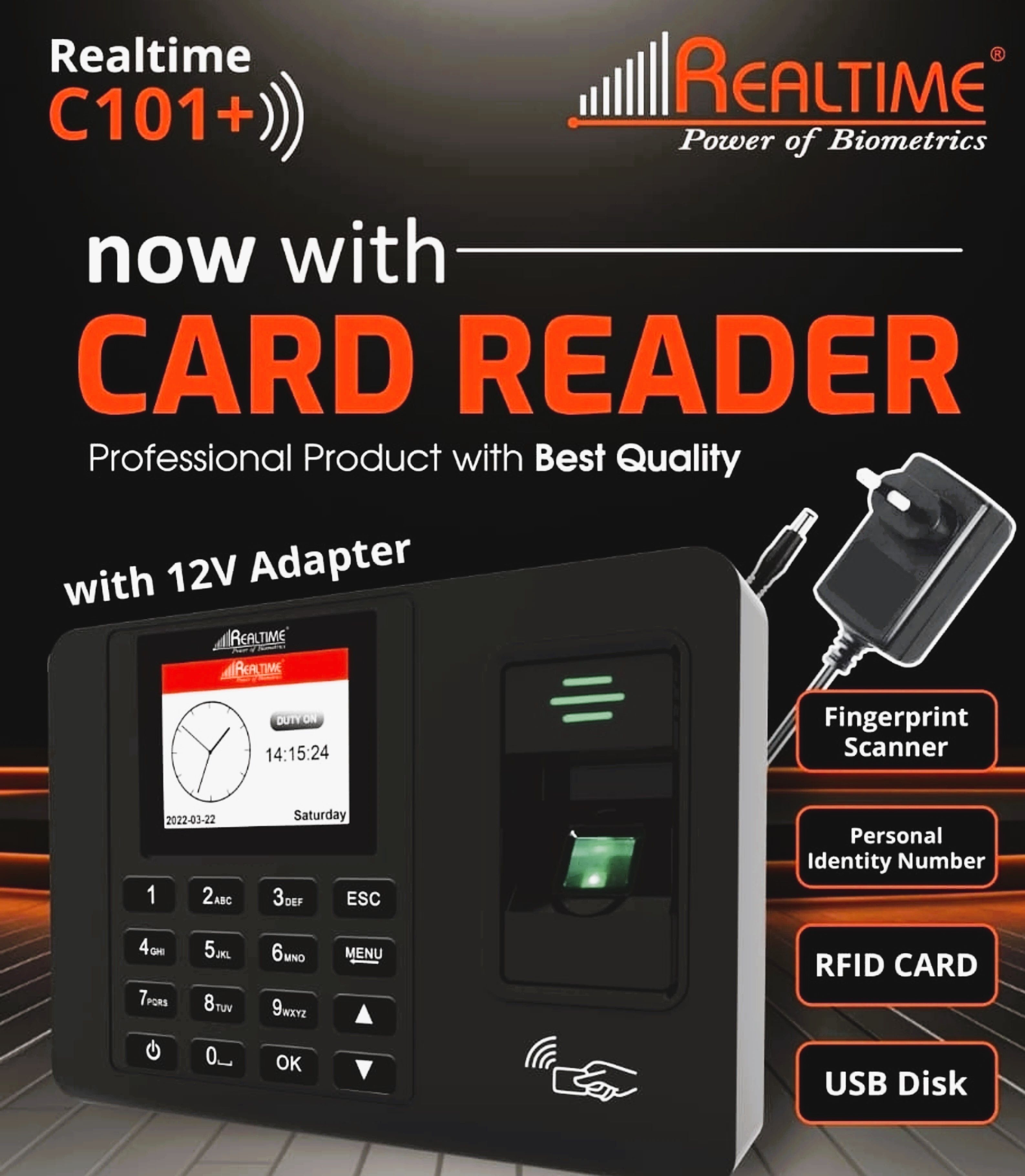 realtime C101+ Attendance Machine with Access Control (No Wi-fi) Time & Attendance-picture-36