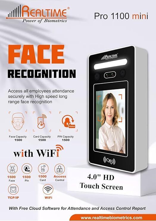 realtime Pro 1100 Mini with AI Face Recognition Time & Attendance-picture-30