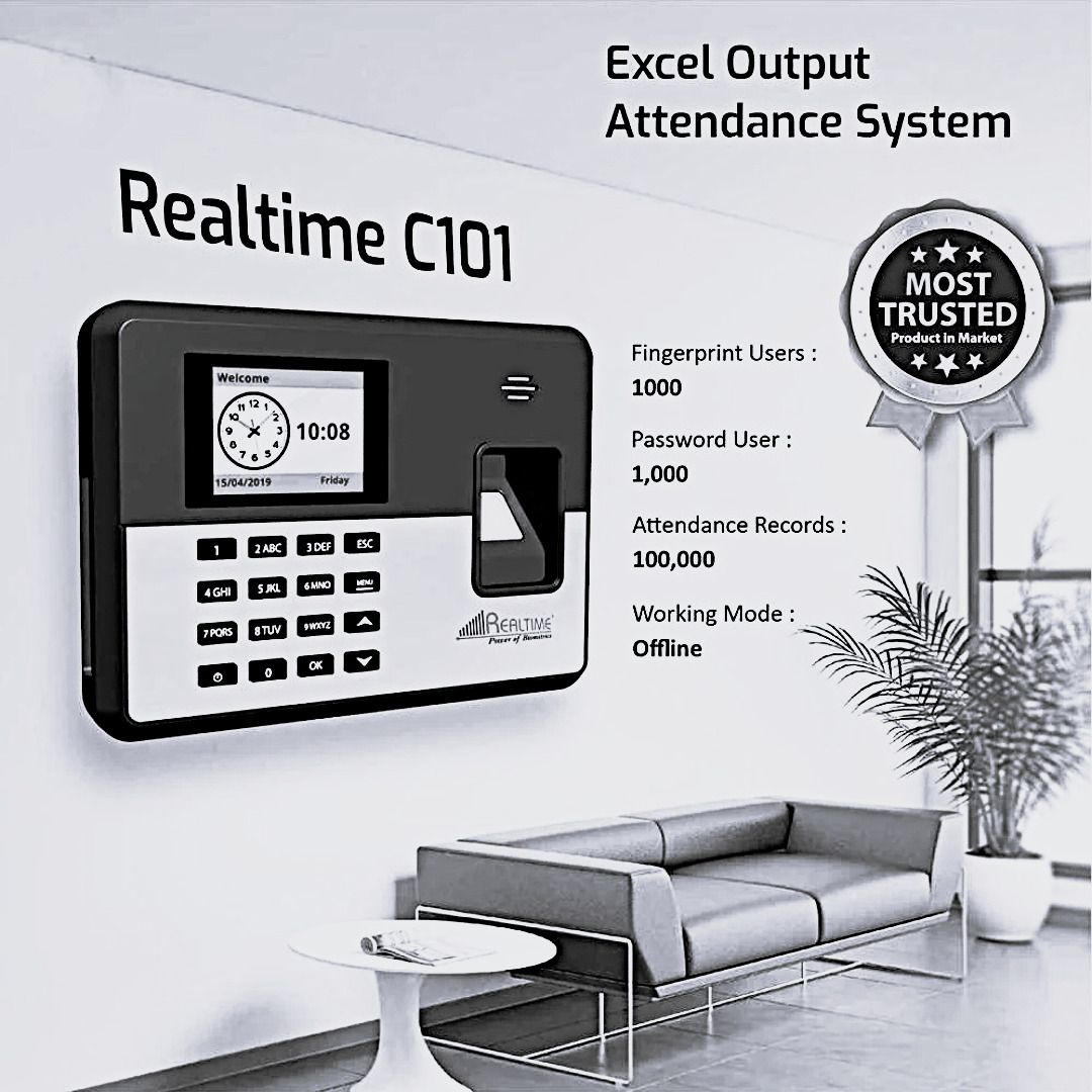 realtime C101 Better Quality Secure Biometric Attendance with Low Price (Without Wifi) Time & Attendance-picture-28