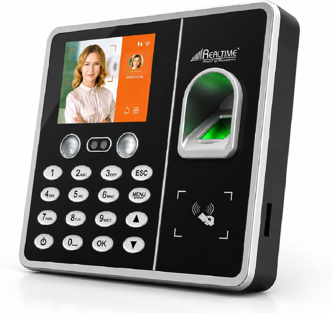 realtime T304F Mini Biometric Attendance Machine | Face Recognition + Finger Attendance Time & Attendance, Access Control-picture-33