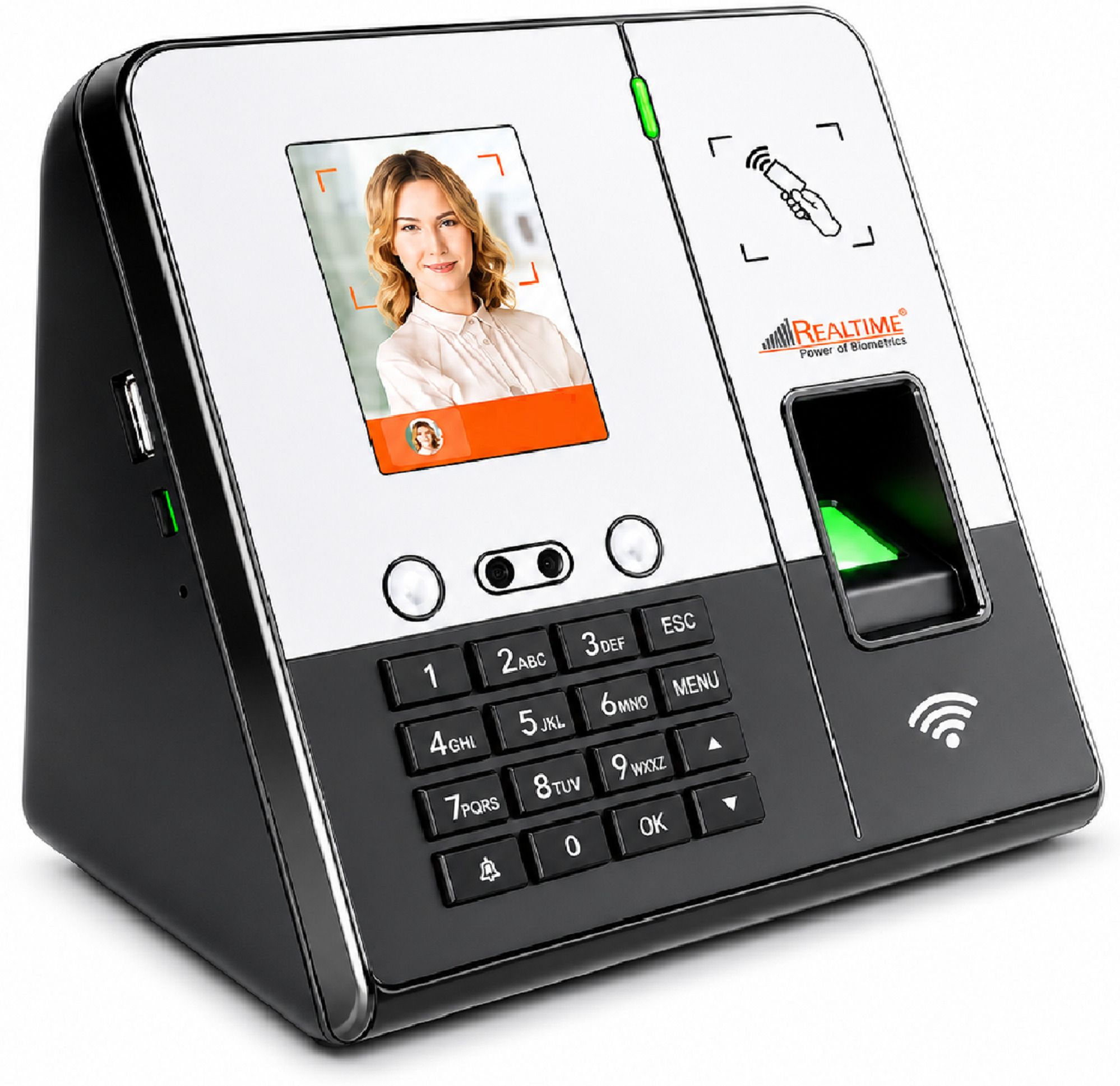 realtime T52F Biometric Attendance Machine | Face Recognition + Finger Attendance System Time & Attendance, Access Control-picture-12
