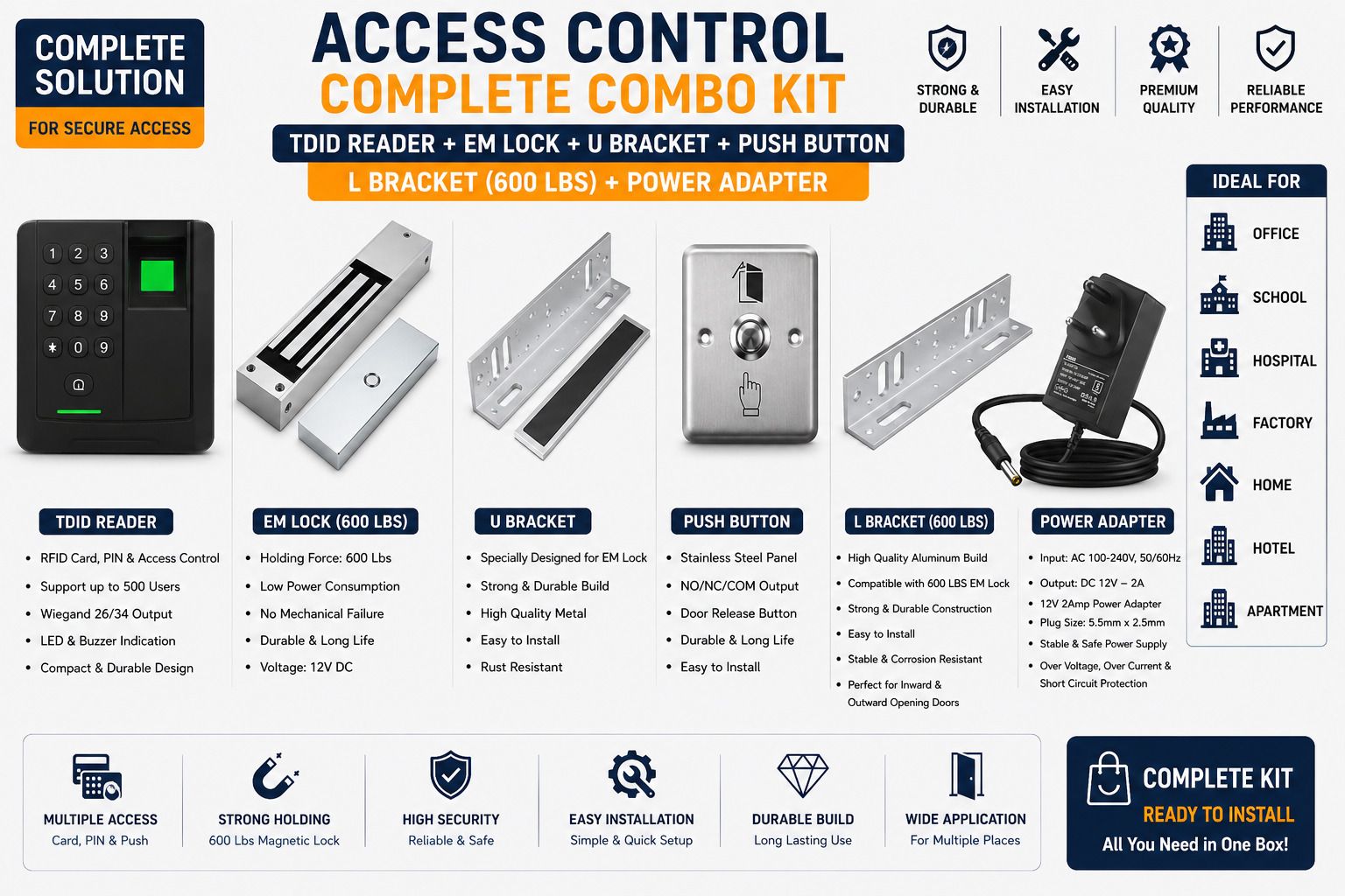 SSI-TDID-600COMBO Access Control, Time & Attendance, Door Locks-image-22
