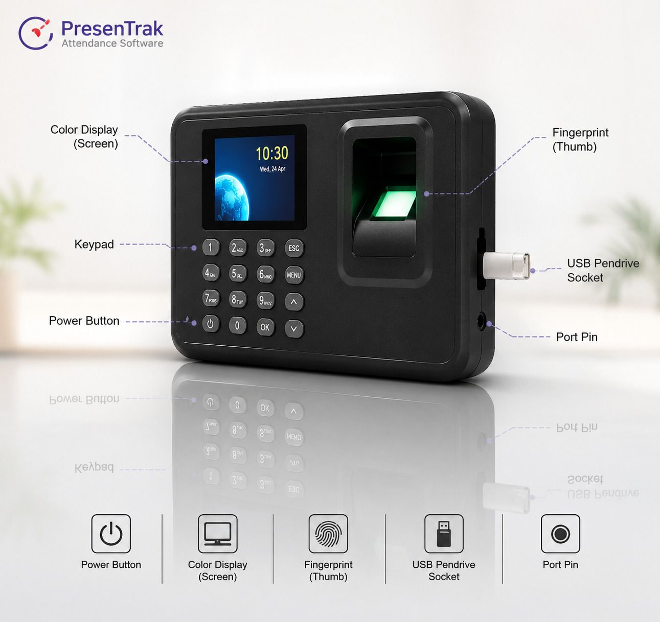 presentrak Digital Attendance & Payroll with Fingerprint Verification Time & Attendance-picture-34