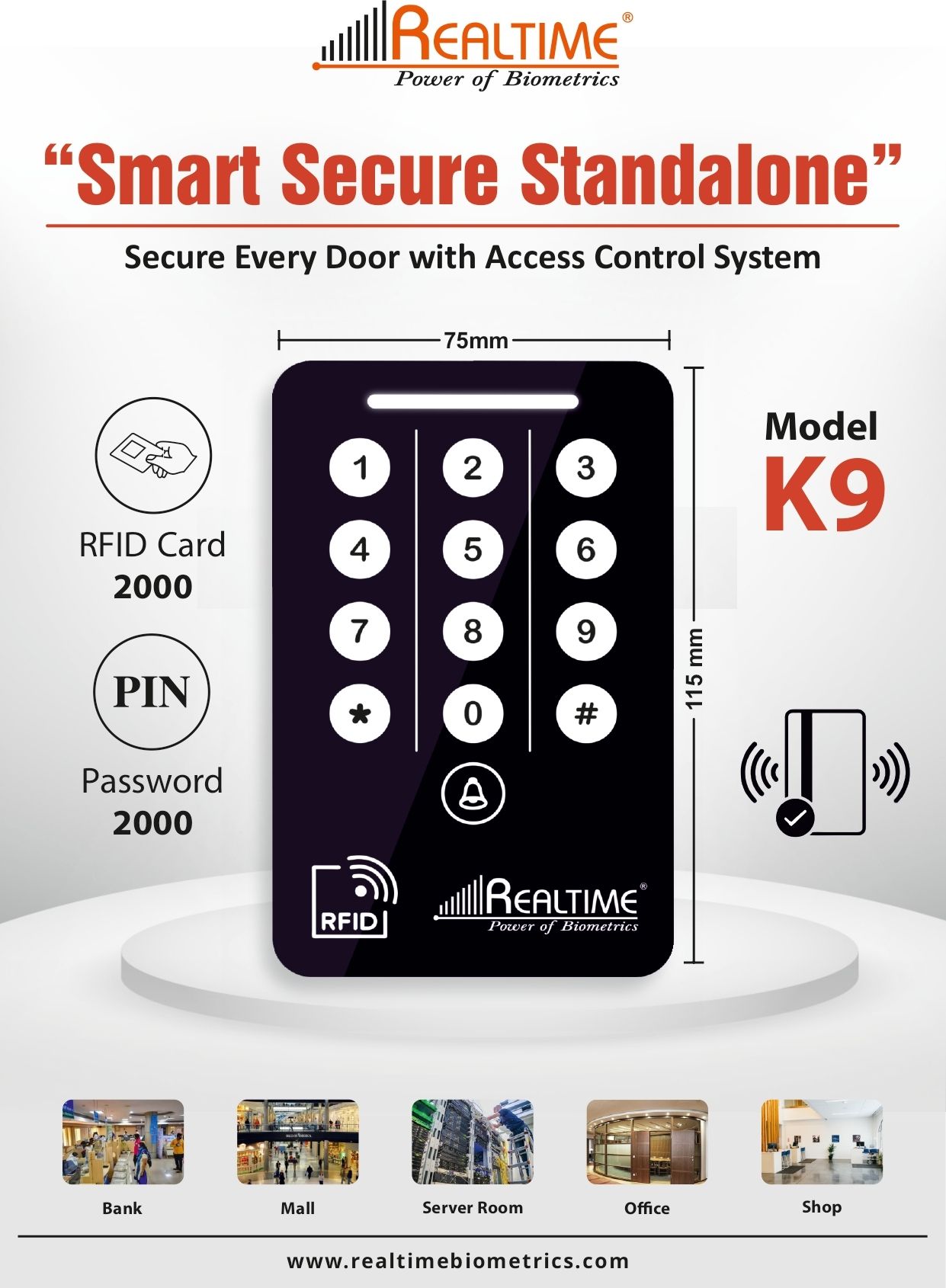 realtime K9 Best Quality Stand Alone Access Control-picture-29