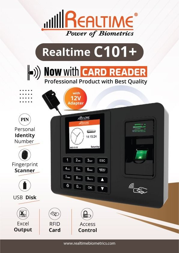 realtime C101+ Fingerprint Scanner Attendance Biometric Device with Access Control Time & Attendance-picture-40