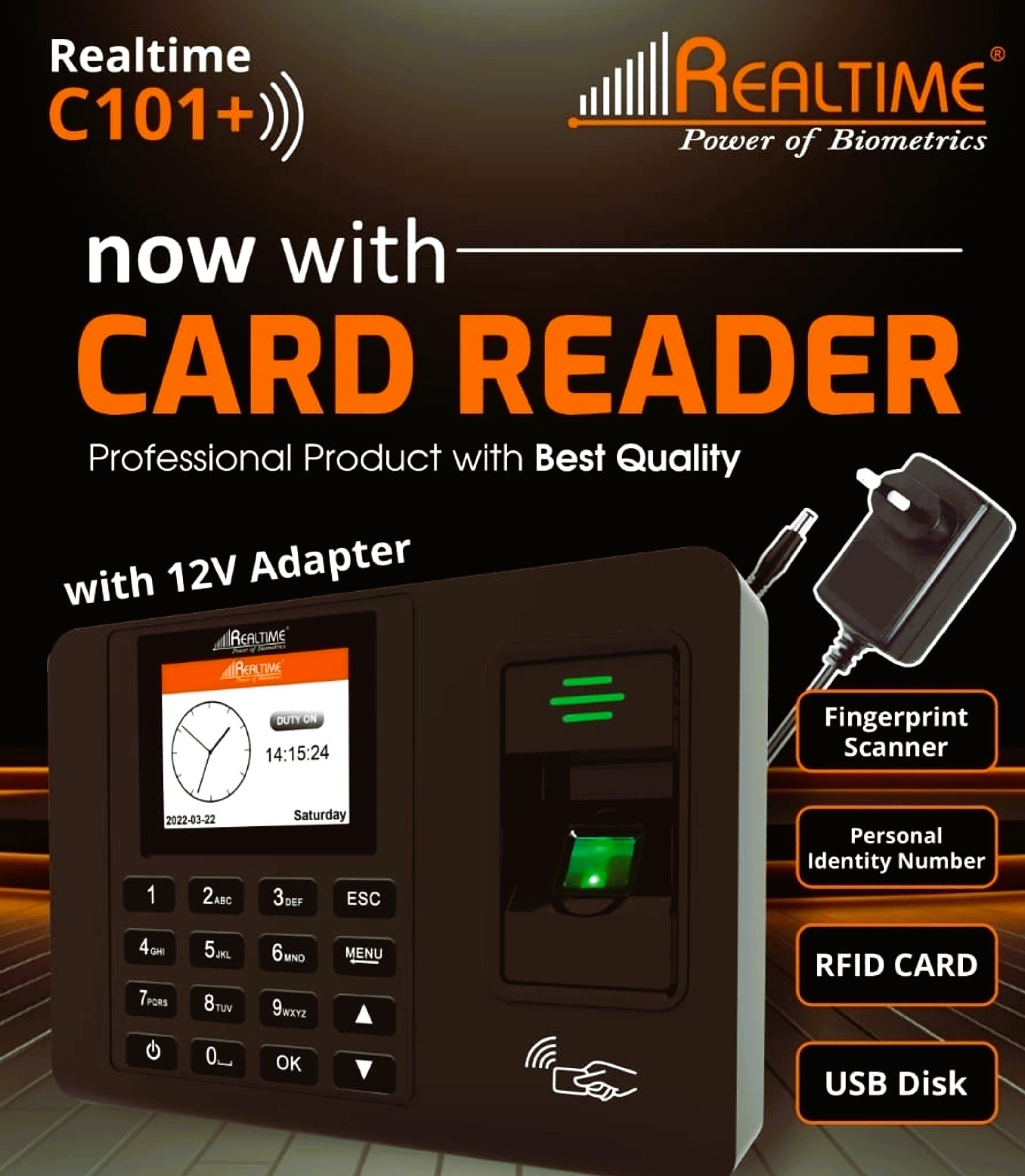 realtime C101+ Offline Fingerprint Scanner Attendance System & Access Control (No Wifi) Time & Attendance-picture-13