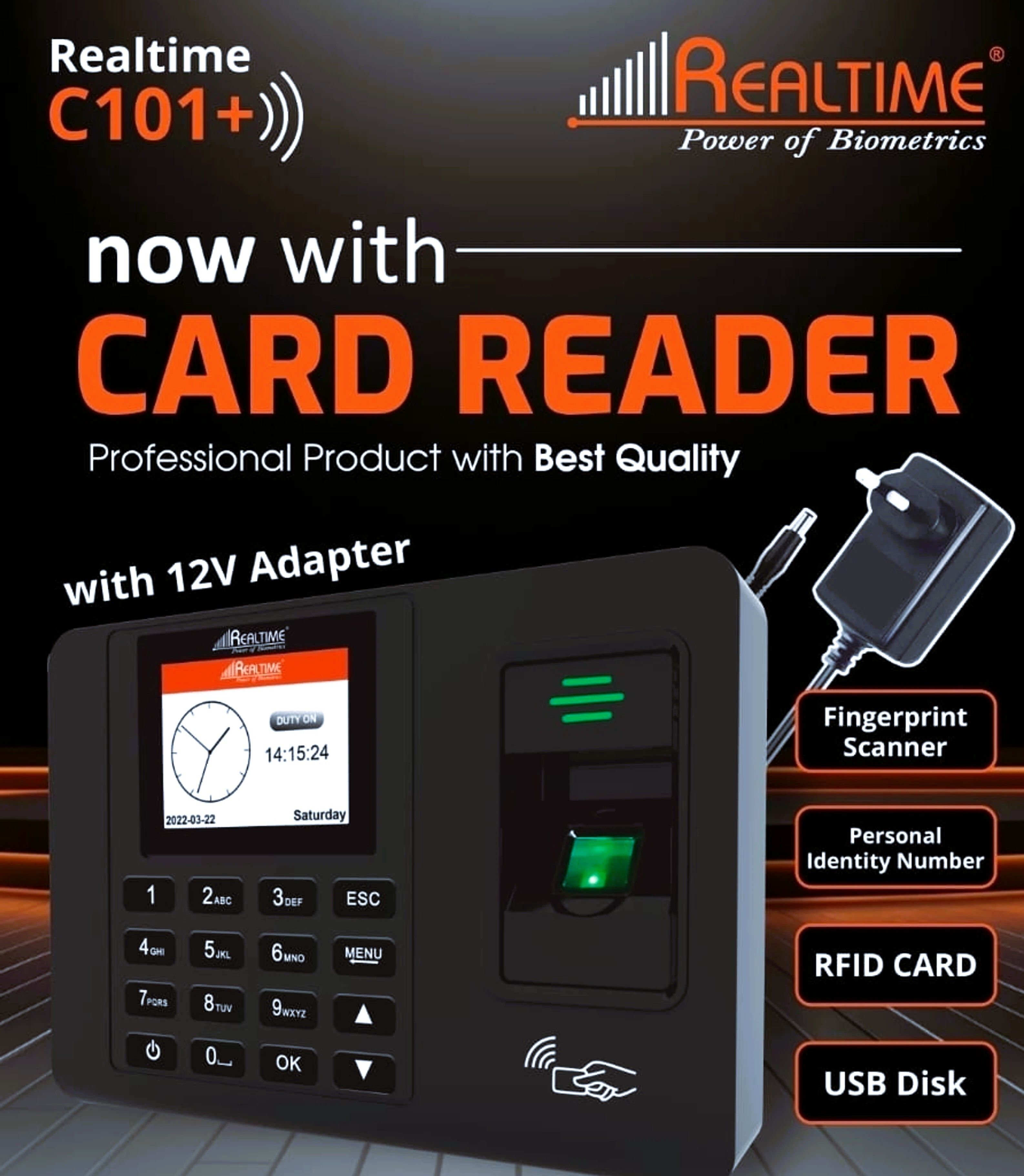 C101+ Biometric Offline Attendance System with Access Control (No Wi-fi) Time & Attendance-image-29