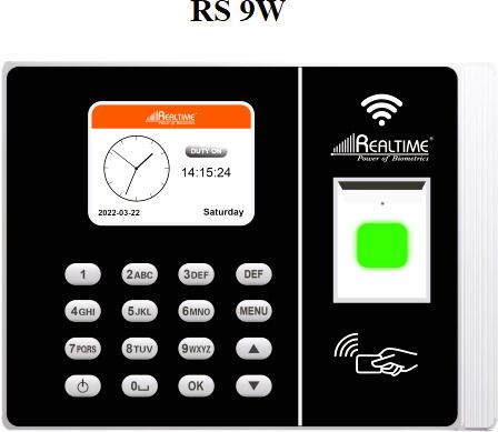 RS9W Biometric Attendence with 100 Cloud User for 1 Year Time & Attendance-image-42