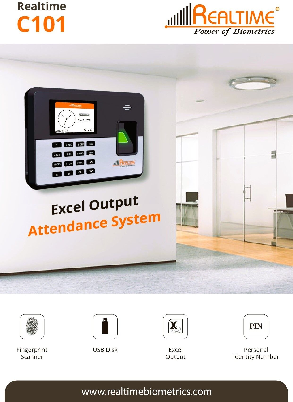 realtime C101 Biometric Machine Excel Output USB Fingerprint Device Time & Attendance-picture-36