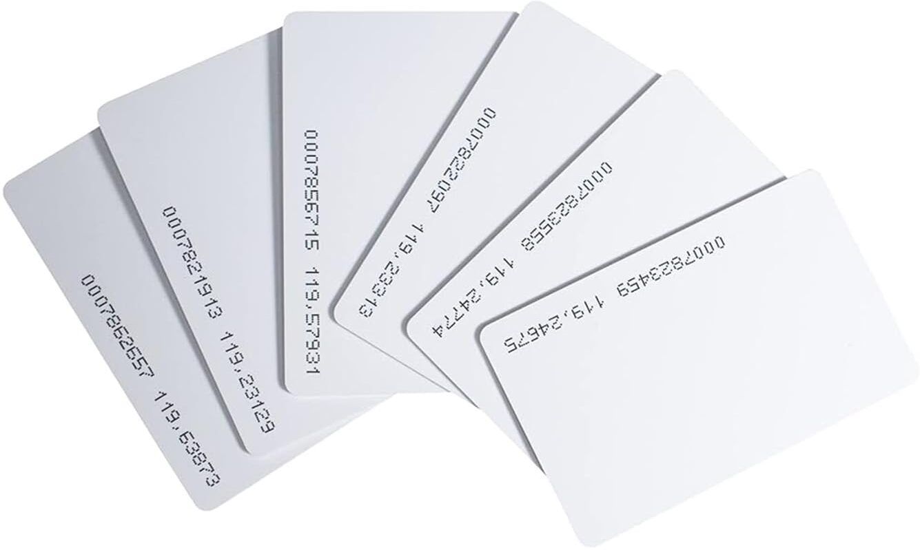RFID Proximity Cards Thin ISO Format (Pack of 200) for Access Control, Time & Attendance