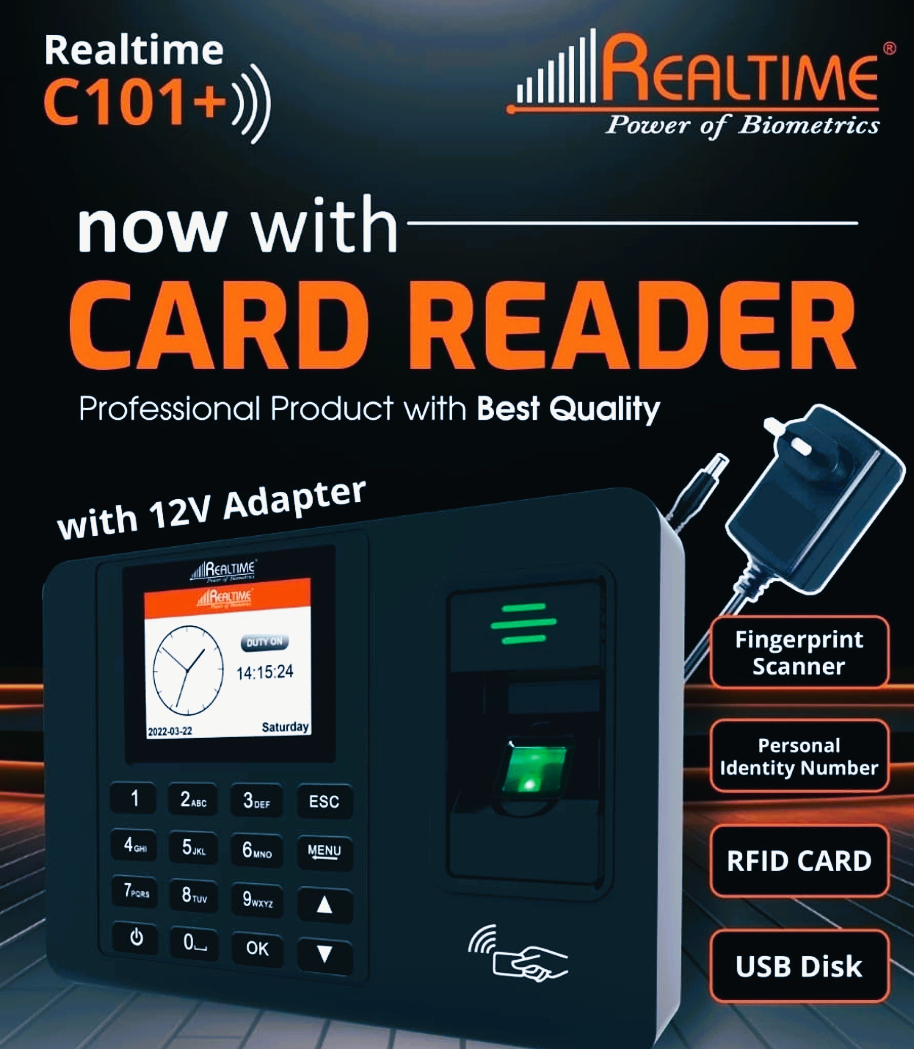 realtime C101+ Biometric Offline Attendance Device with Access Control (No Wi-fi) Time & Attendance-picture-26