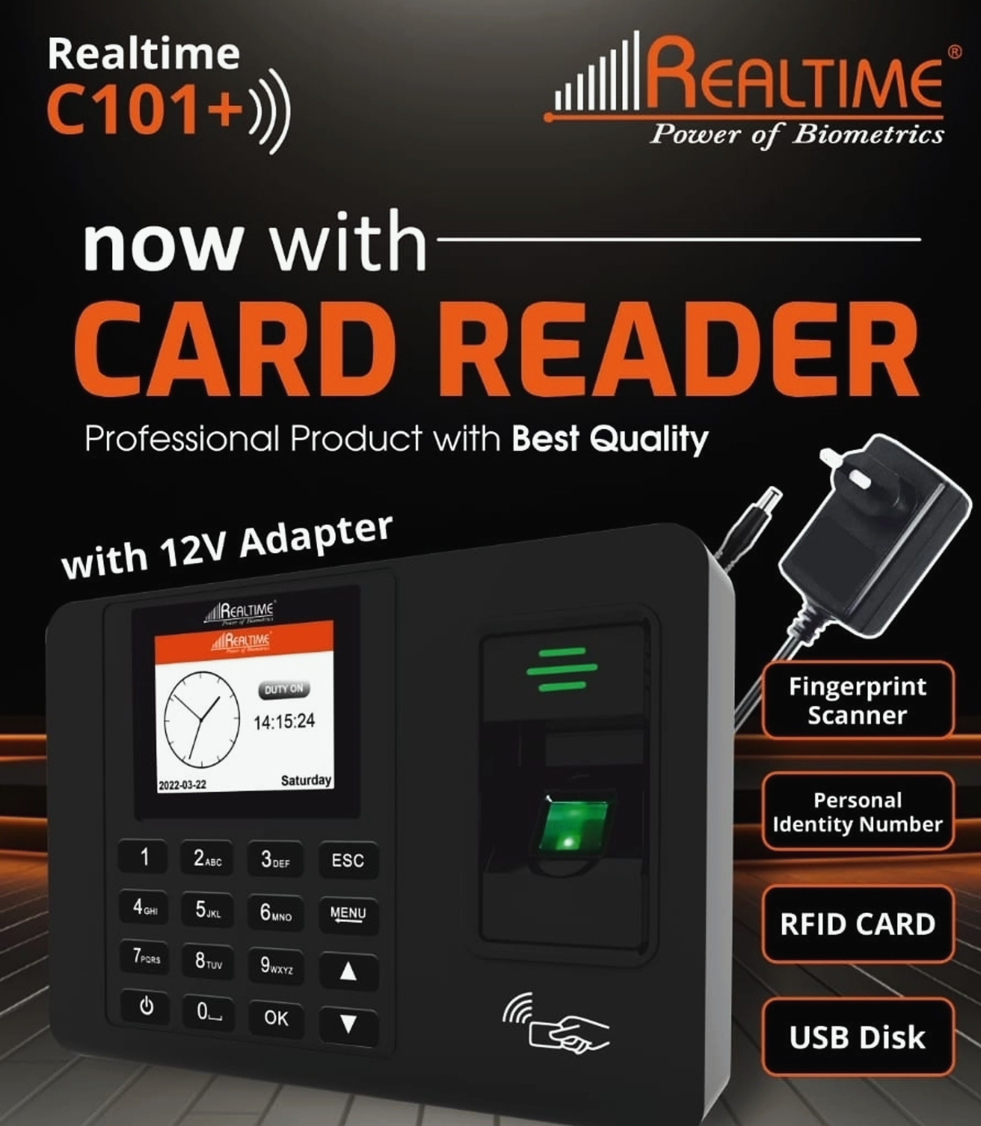 realtime C101+ Biometric Fingerprint Attendance Machine with Access Control (No Wi-fi) Time & Attendance-picture-43
