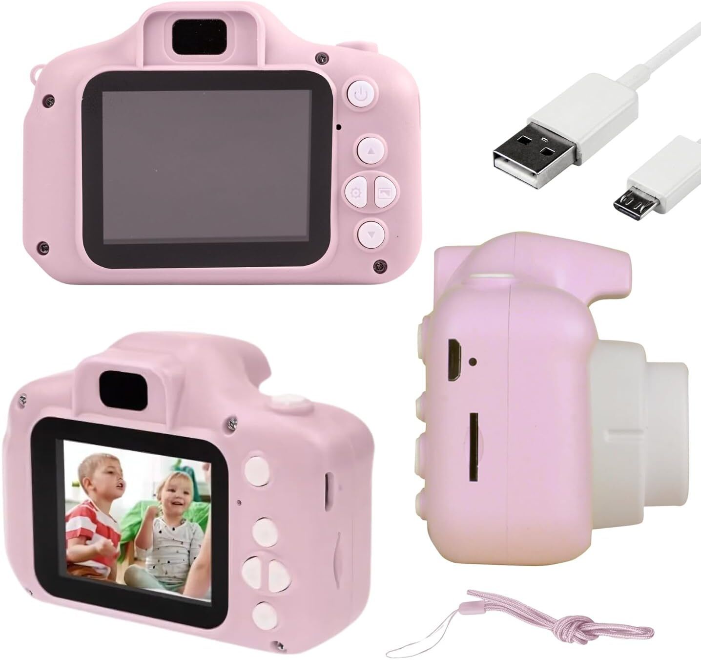 Toy Imagine Top Quality Kids Digital Camera 3.0MP, 1080P Mini Video Camera DSLR Camera USB Rechargeable & Portable Camera-image-3