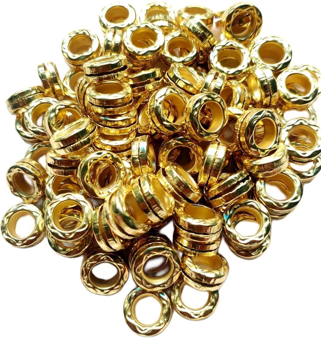 g p s 100 Pcs Patiala Design Metal Sound Ring Common Bird Feeder-picture-37