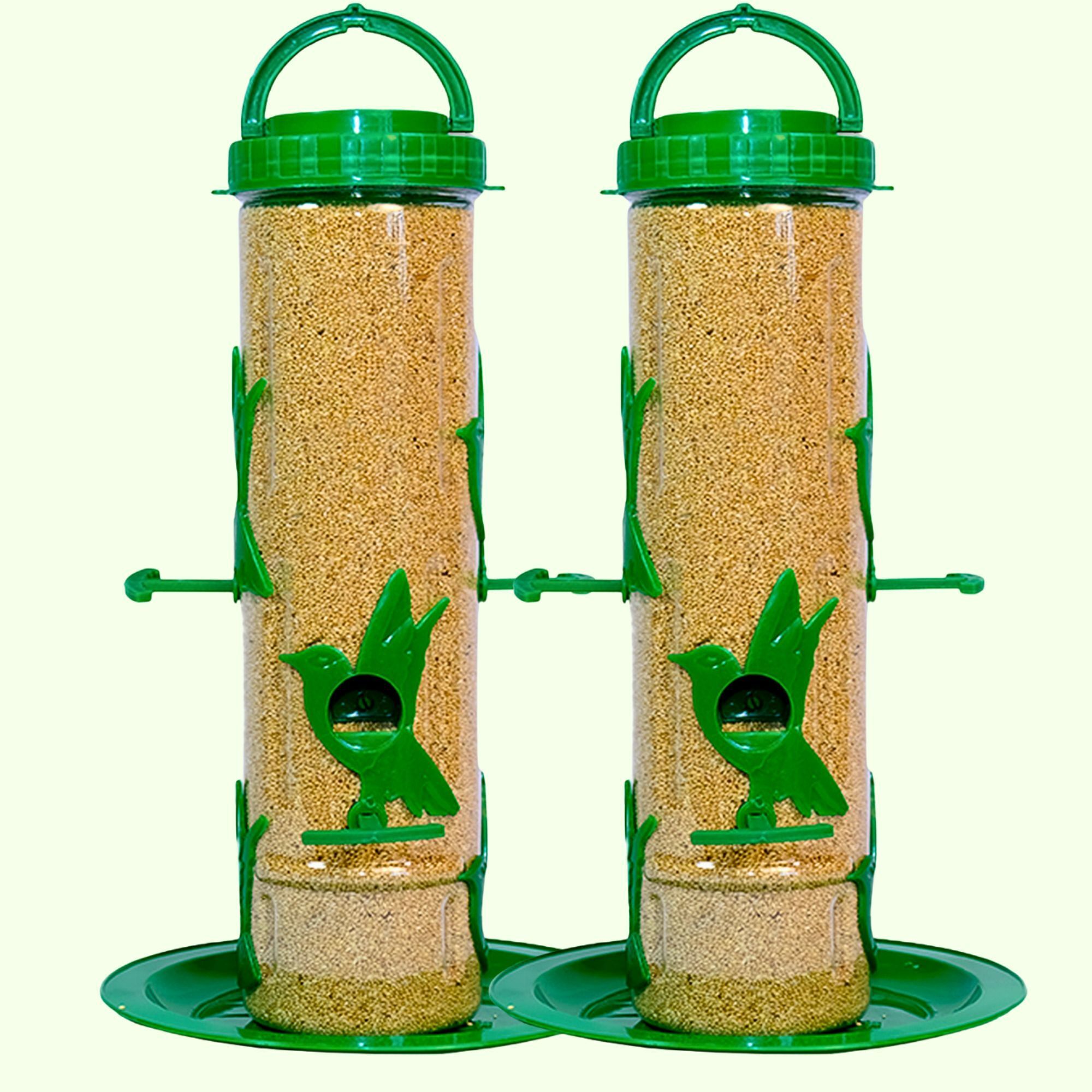 gkwings Pack of 2 Outdoor Hanging Tube Feeder | Garden and Balcony Decorative Unit Tube Bird Feeder-picture-10