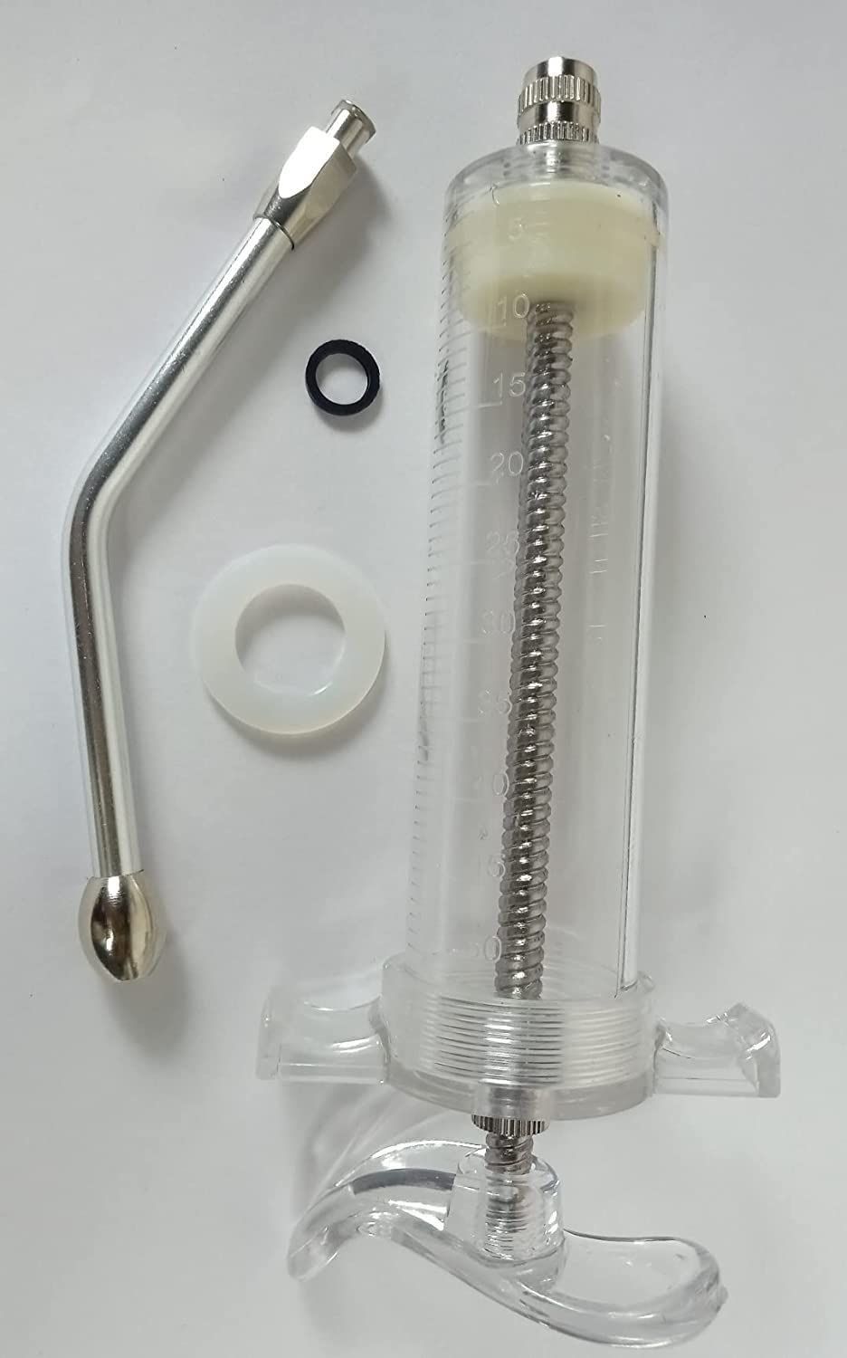 agarwals 20ml Oral Feeding Syringe | Transparent | Luer Lock | for Veterinary Use Ground Bird Feeder-picture-3
