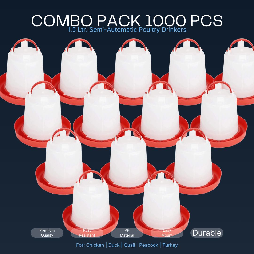 tm&w Premium Poultry Waterer 1.5 Litre PP Material for Chicken Turkey 1000 Pcs Window Bird Feeder Bird Feeder-picture-39
