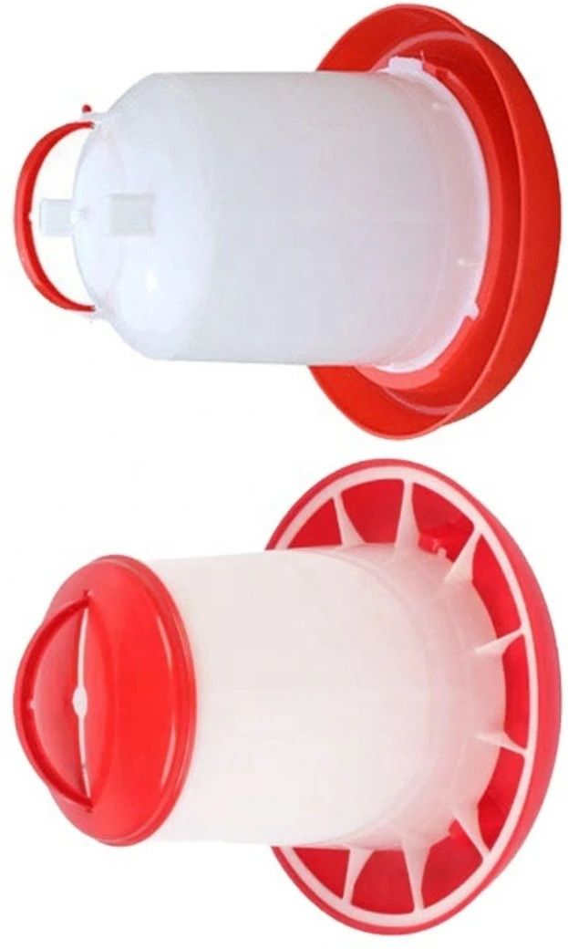 tm&w semi automatic 1.5kg Feeder-1pcs&1.5Ltr Drinker-1pc=2 pcs Pole Bird Feeder-picture-15