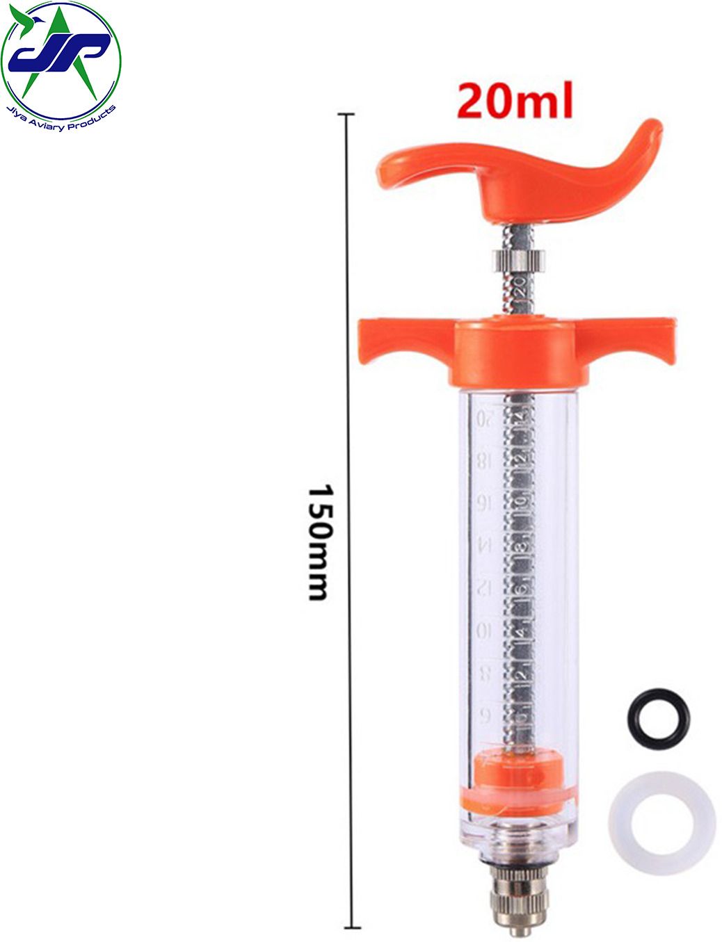 jiya aviary products Adjustable Hand Feeding Syringe for Birds, puppy, cat, Dog (20 Ml) Tube Bird Feeder-picture-28