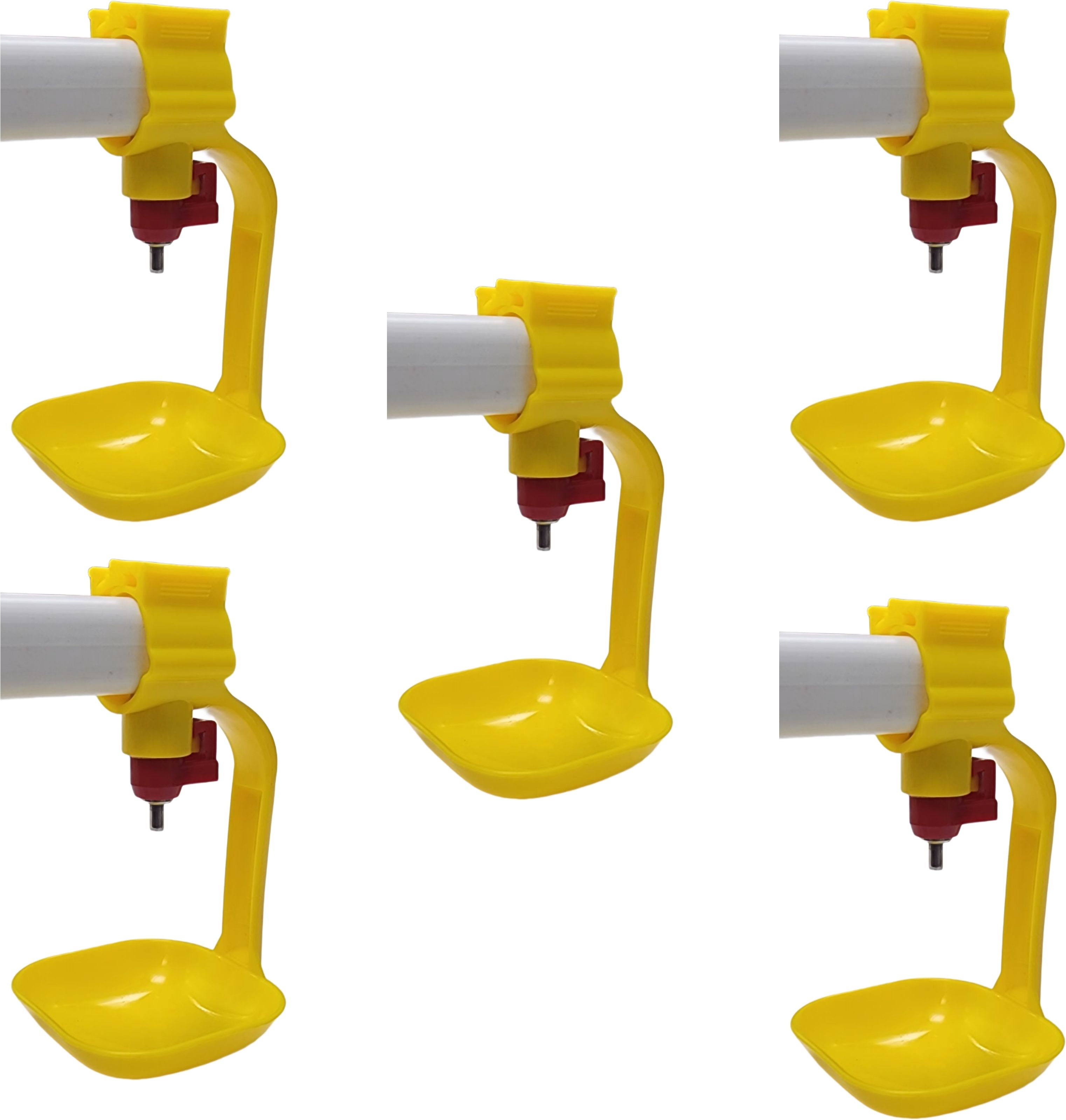 gki poultry J type Nipple with square drip cup (Pack of 5) Common Bird Feeder-picture-15