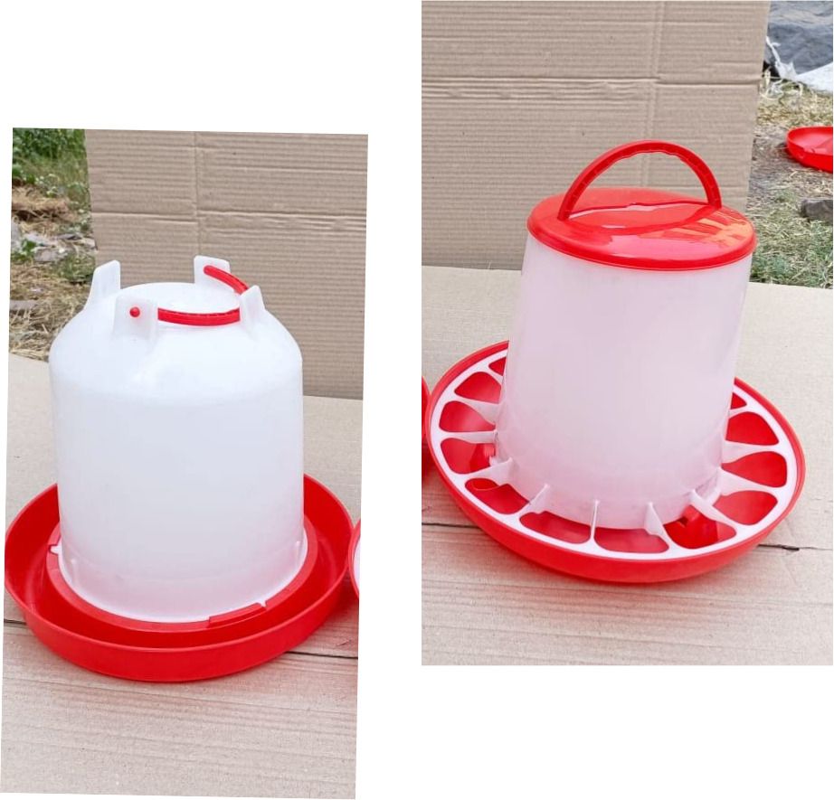 tm&w 1.5 kg feeder 1 pc & 1.5 ltr drinker 1 pc=2pcs for chicken,chicks for all Common Bird Feeder-picture-33