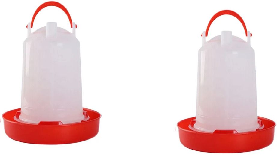 tm&w Plastic Water Drinker 1.5 ltr Capacity, Poultry Equipment for Birds, pack of 2 Common Bird Feeder-picture-26