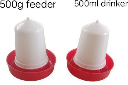 suguna Both 500 gram feeder and drinker for all birds,quail,poultry chick(pack of 2) Common Bird Feeder-picture-17