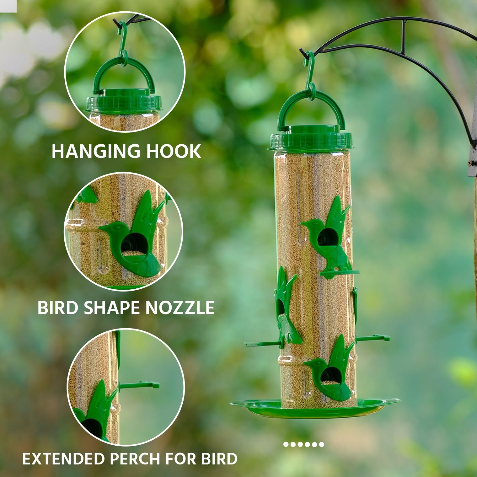 Ami Jivdaya Large Bird Feeder Tube Bird Feeder