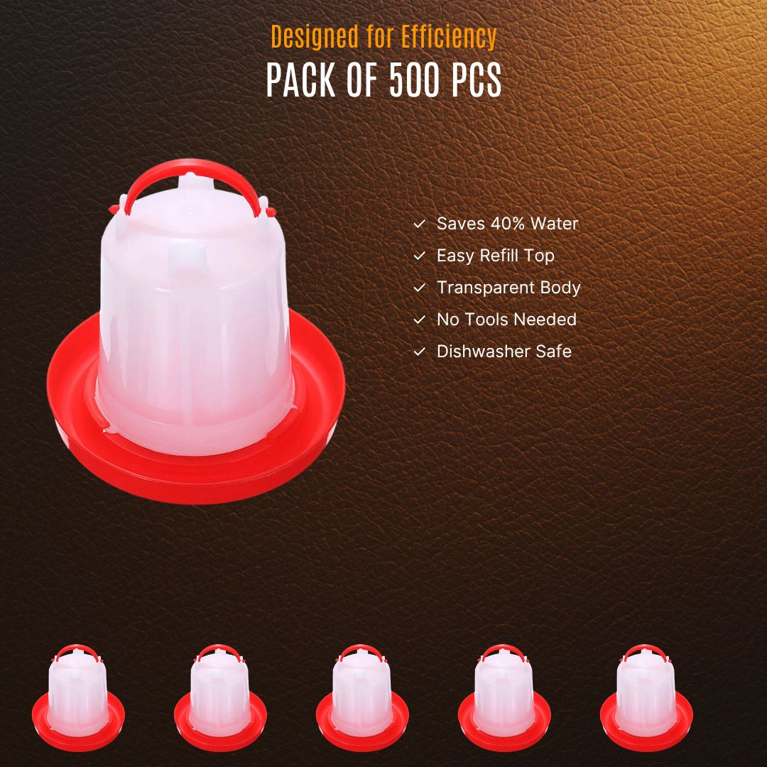 tm&w Semi-Automatic 1.5 Ltr Drinker 500 Pcs Durable Design Poultry Farming Window Bird Feeder Bird Feeder-picture-19