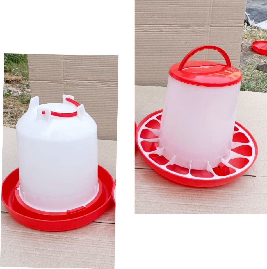 tm&w poultry drinker and feeder combo of 2 pcs 1.5 kg 1.5 ltr. Common Bird Feeder-picture-13