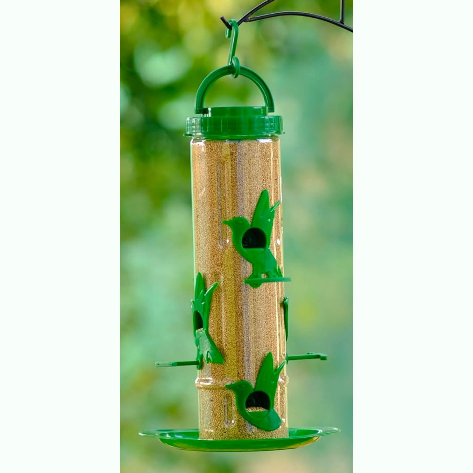 gkwings Large Hanging Tube Feeder for Balcony and Garden Outdoor Seed Dispensing Tube Bird Feeder-picture-16