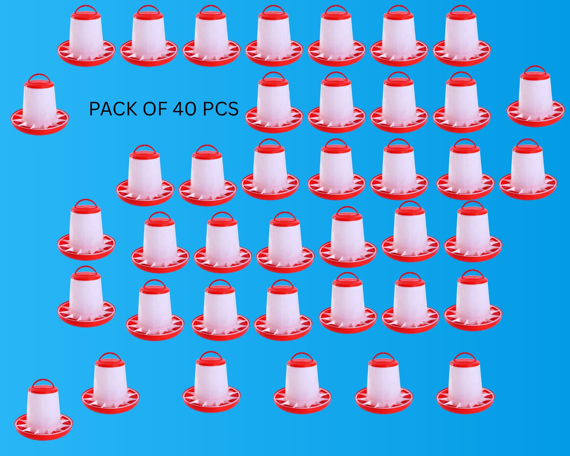 tm&w Long-Lasting Chicken Feeders 40pcs - Rust Resistant Easy Mount PP Window Bird Feeder Bird Feeder-picture-14