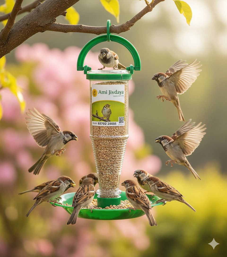 amijivdaya Window Bird Feeder Bird Feeder-picture-0