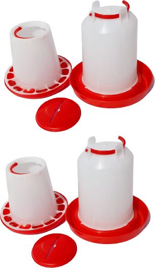 tm&w 1.5 Kg Feeder 2 Pcs 1.5 Ltr Drinker 2 Pcs=4pcs Window Bird Feeder Bird Feeder-picture-32