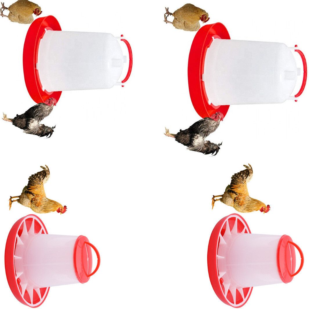 tm&w poultry equipment drinker and feeder combo of 4 pcs 1.5 kg 1.5 ltr , Common Bird Feeder-picture-20