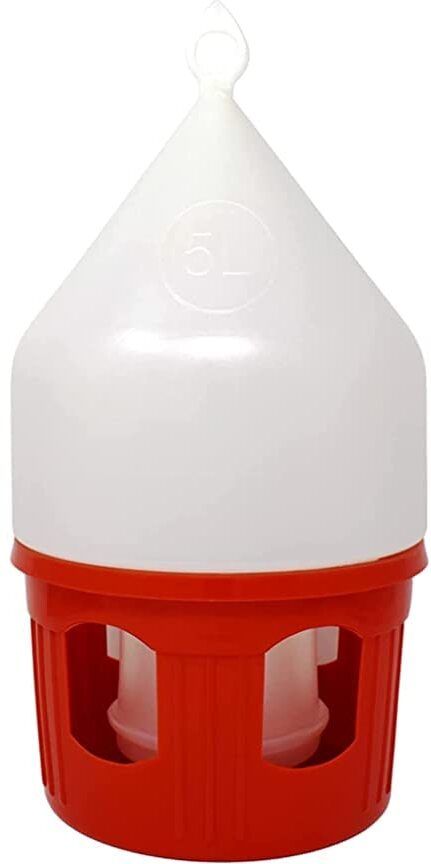 gautampetshop Pigeon Water Drinker 5L - Red Ground Bird Feeder-picture-10